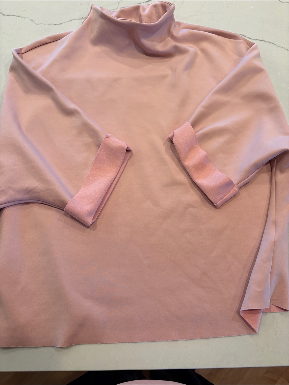 Anthropologie Dusty Rose Mock Neck Tunic